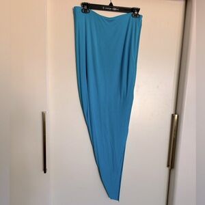 Helmut Lang Asymmetrical Blue Skirt